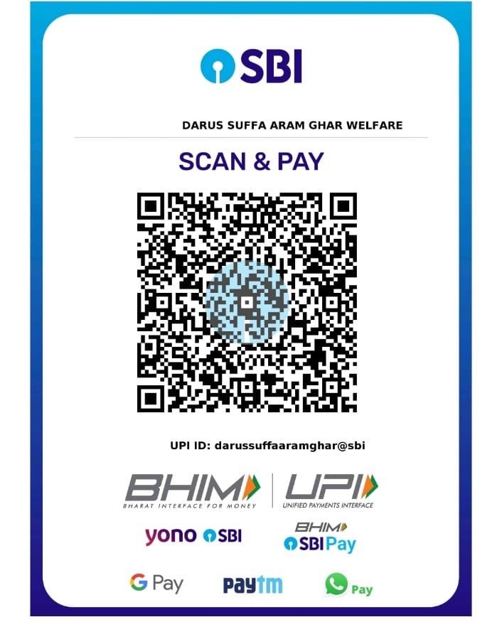Donation QR Code — UPI: darussuffaaramghar@sbi